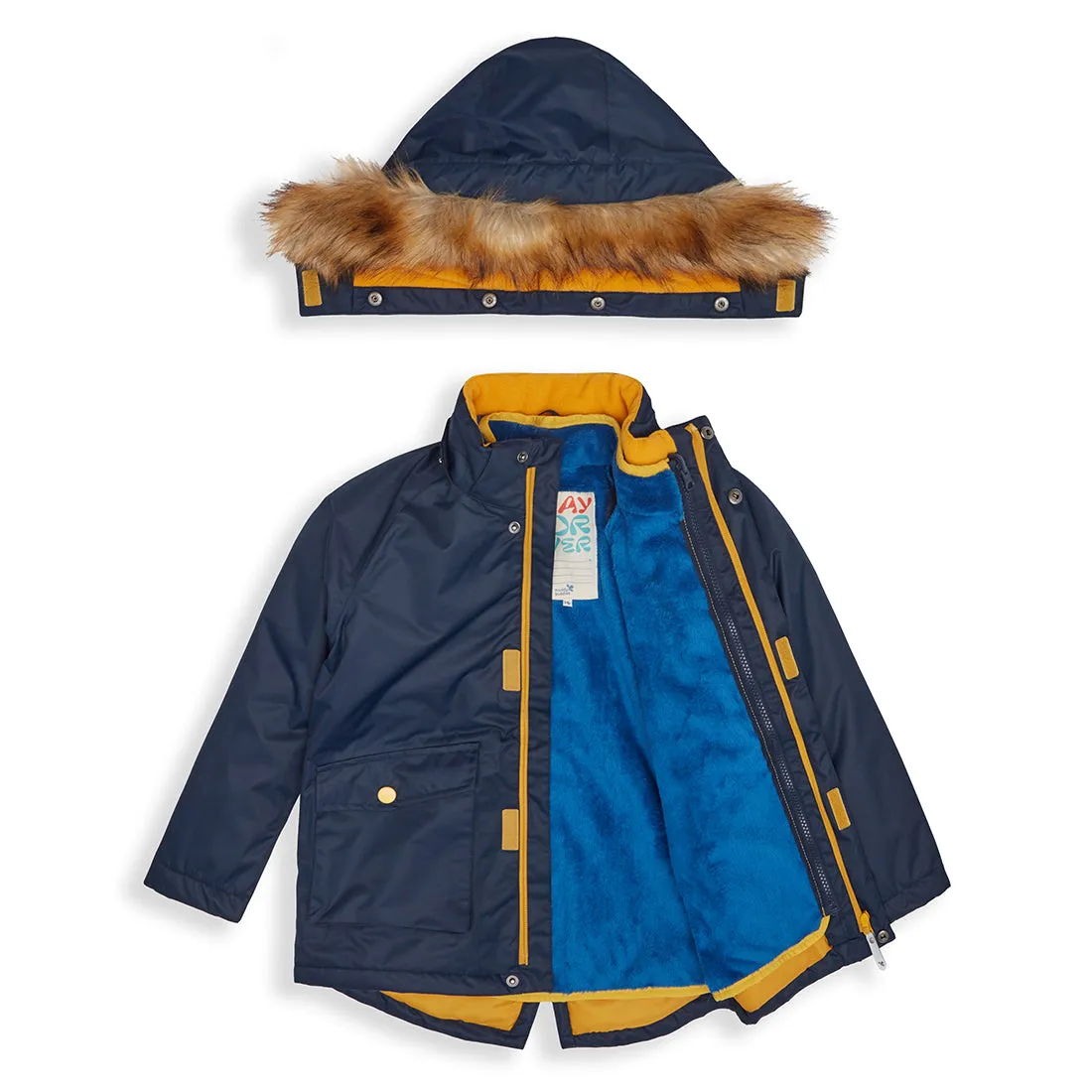 3 in 1 Waterproof Parka Navy