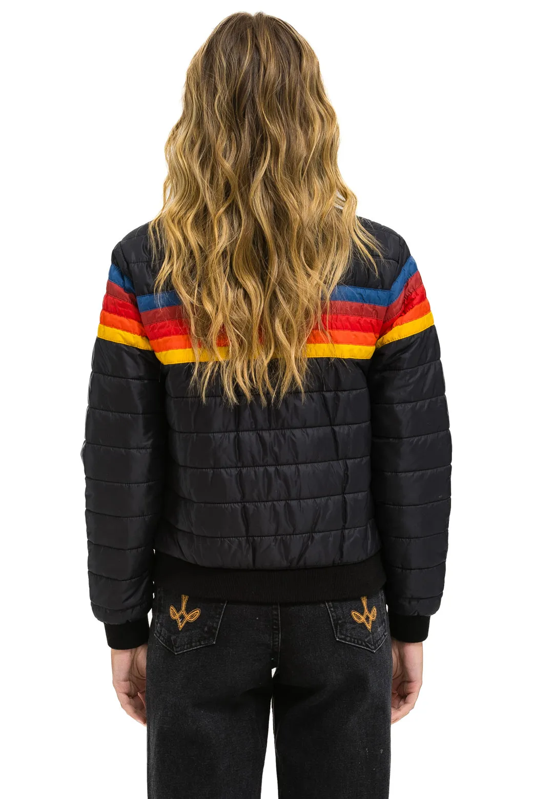 5 STRIPE JACKET -  BLACK