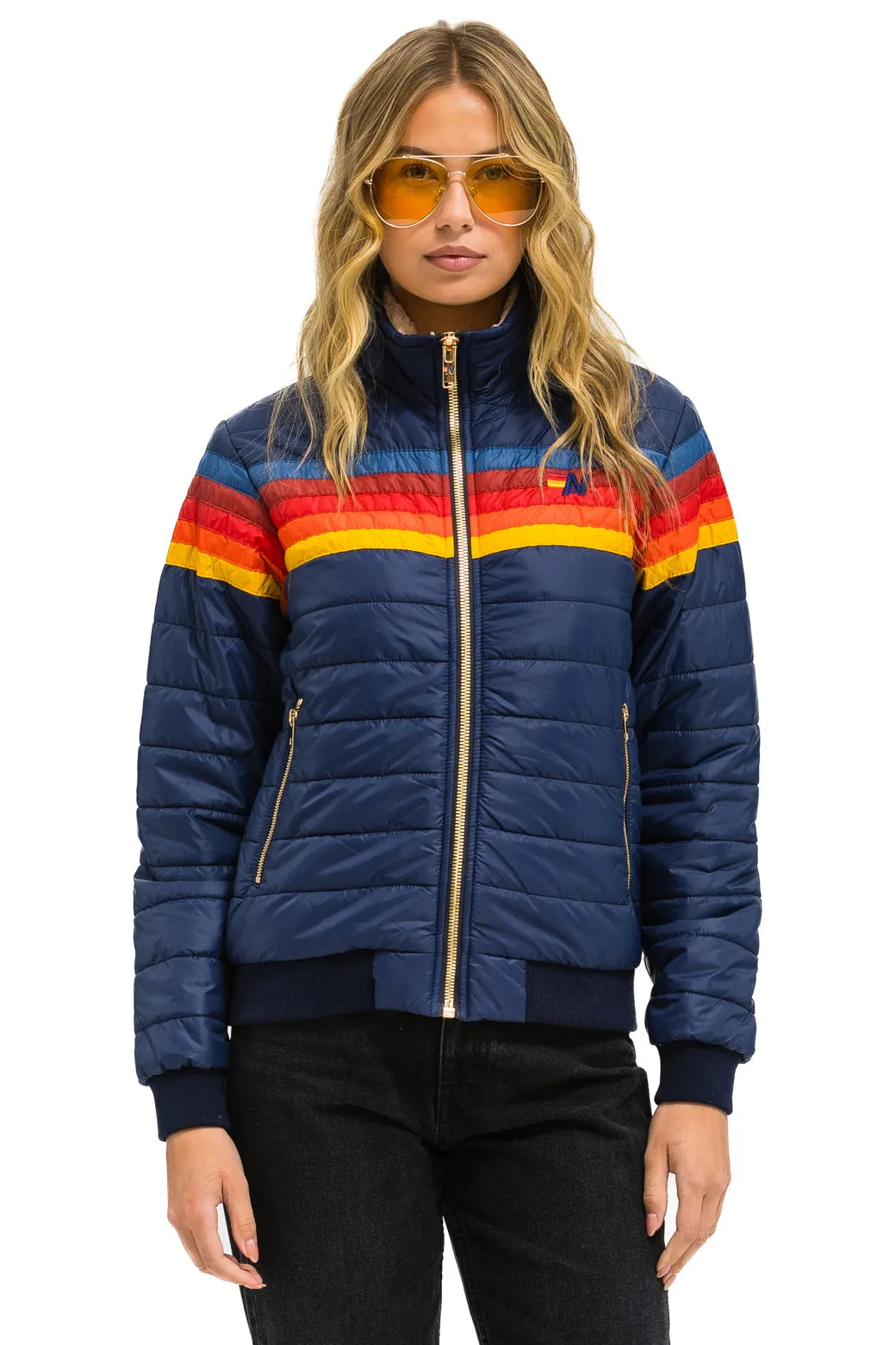 5 STRIPE JACKET - NAVY