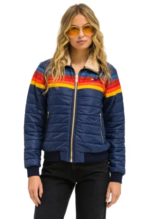 5 STRIPE JACKET - NAVY