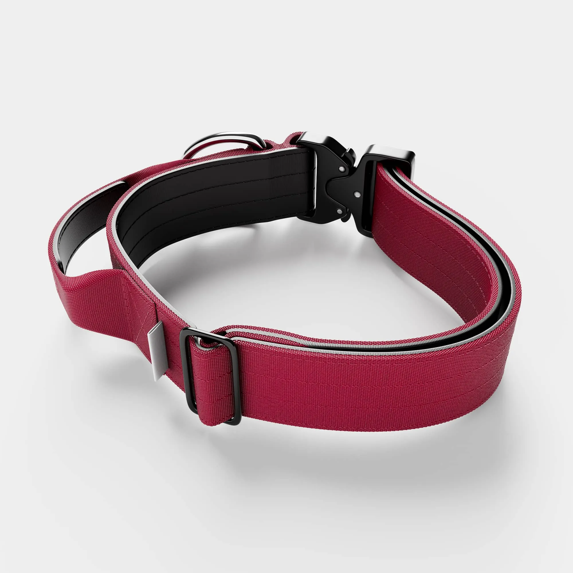 5cm Combat® Collar | With Handle & Secure Clip - Burgundy