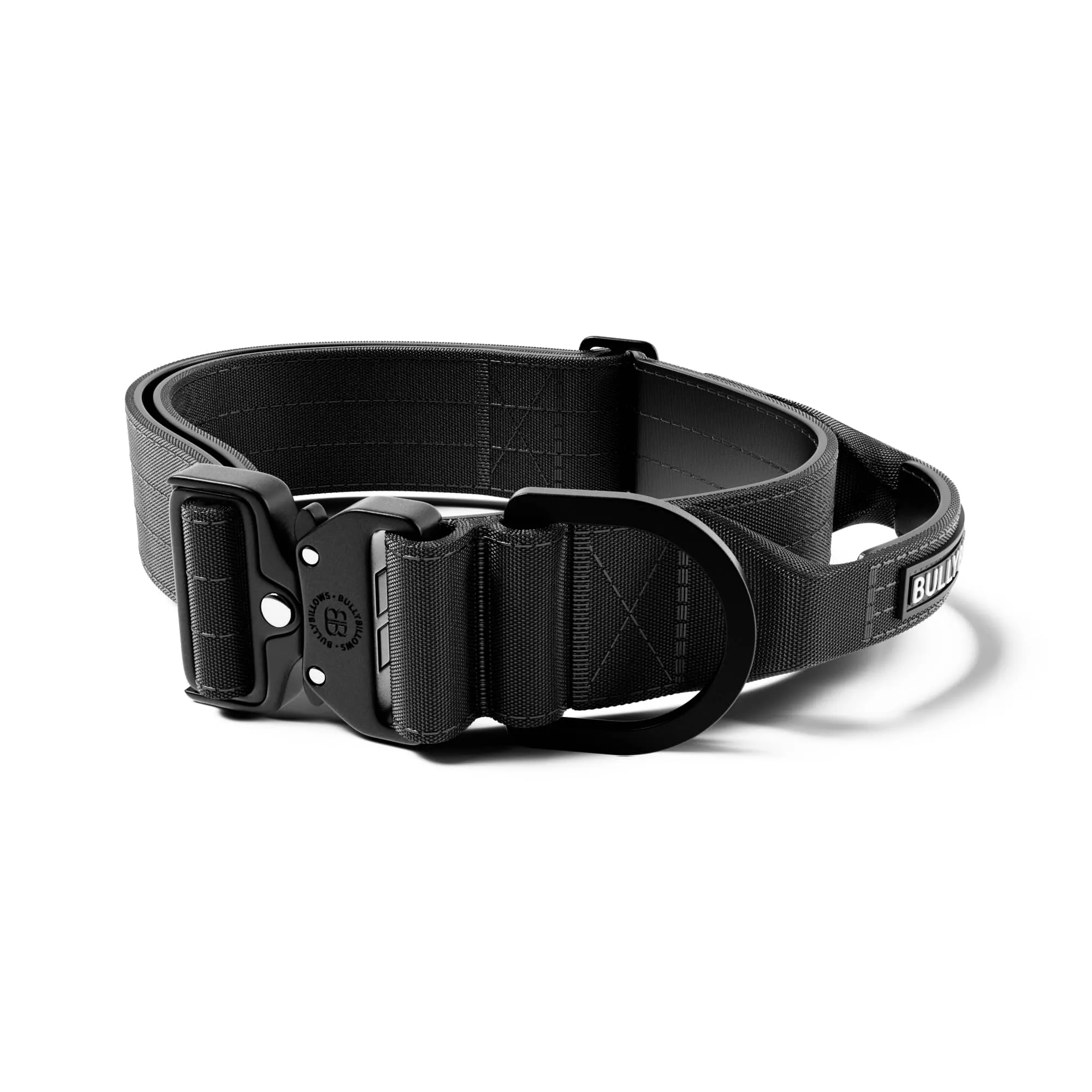 5cm Lighter Combat® Collar | With Handle Secure Clip - Black x Black