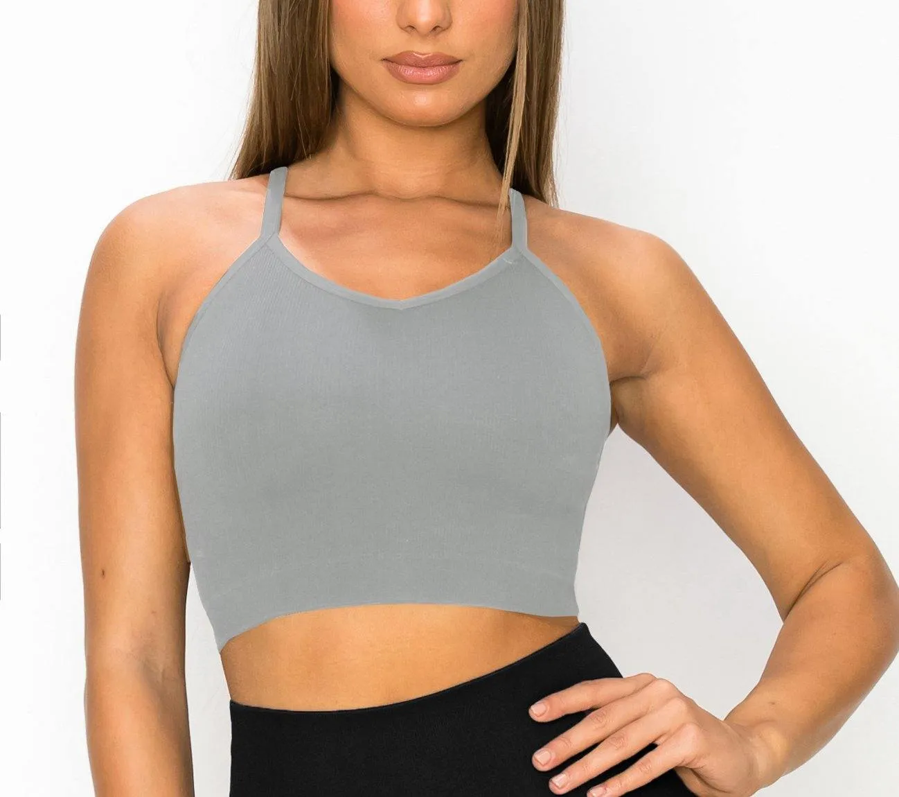 ALWAYS Women's Seamless Tank Top – Active Y Racer Back Crop Top for Women  Y Racer Back