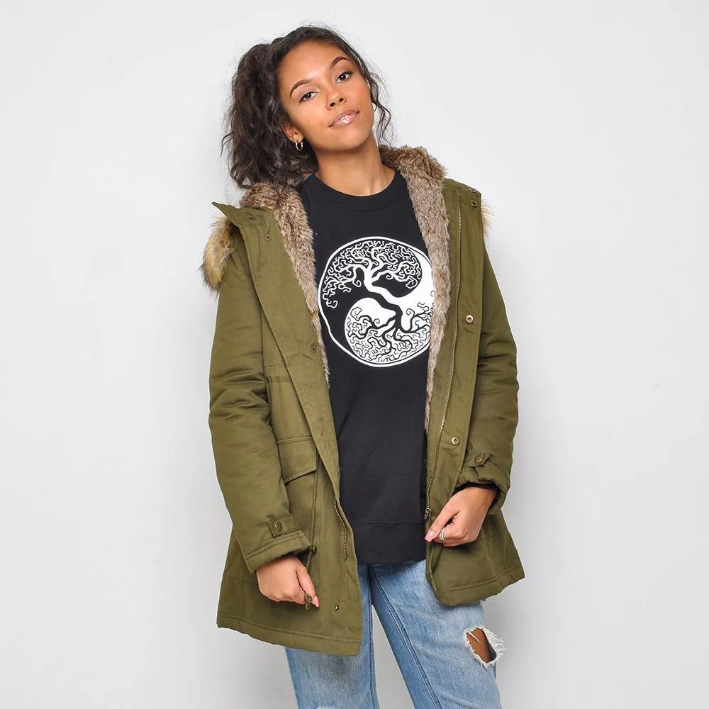 Bellfield - Womens Parka Coat - Green