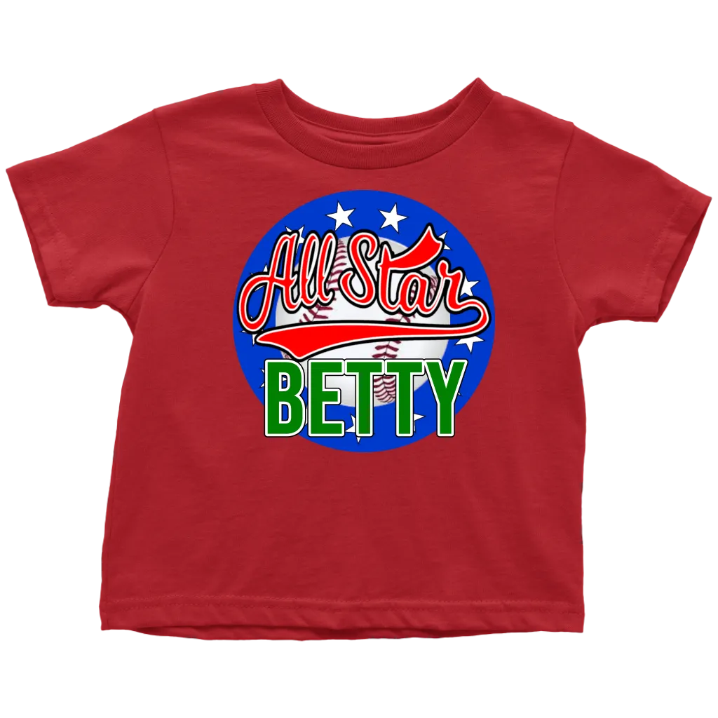 BETTY ALL STAR TODDLER T-SHIRT FOR BETTY