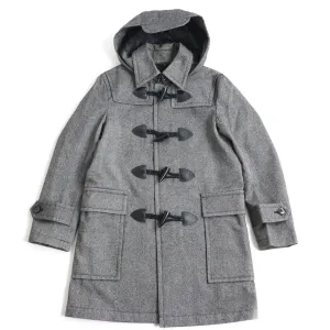 Burberry Wool Padded Duffle Coat Gray S Men's