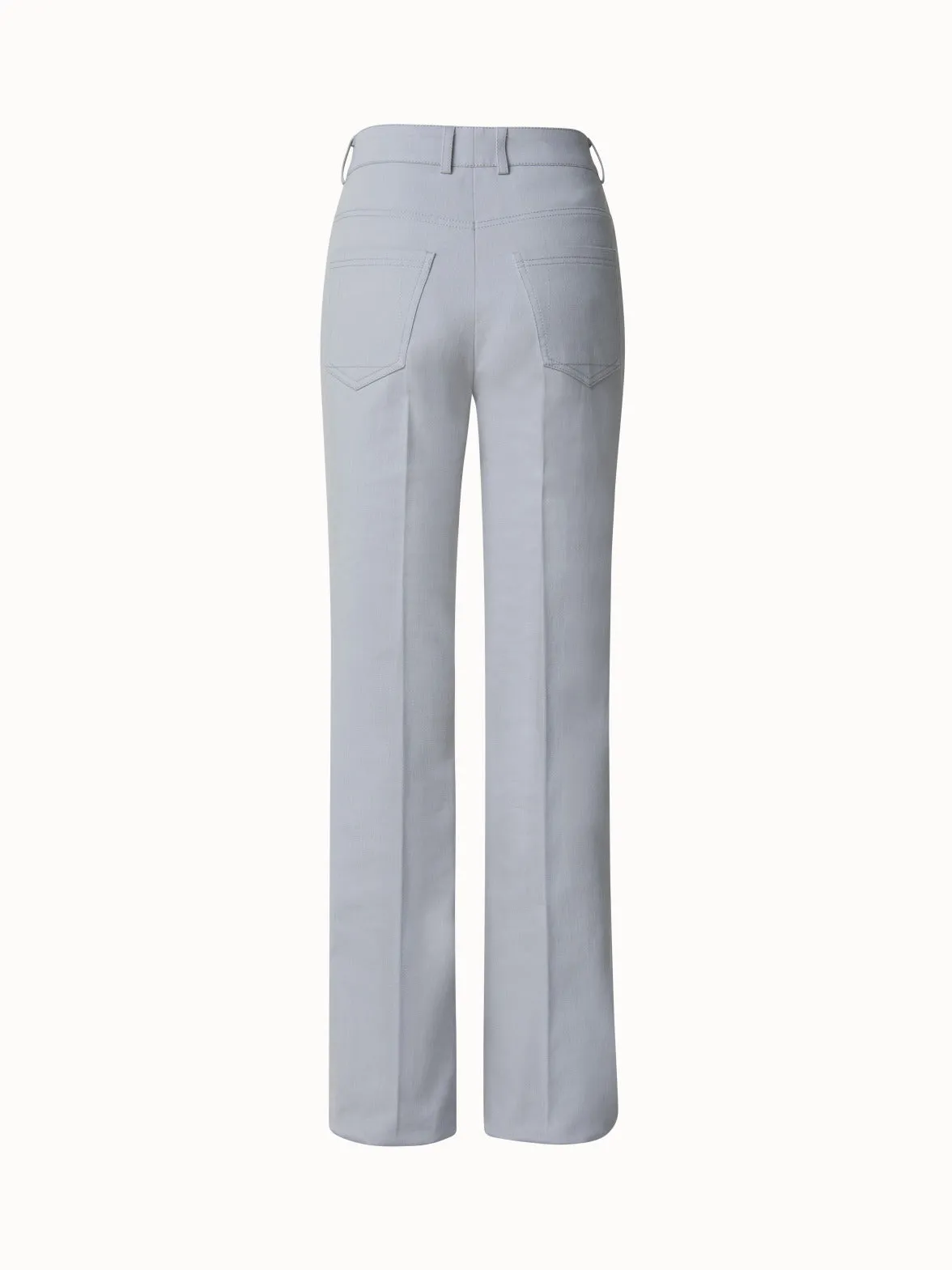 Cotton Denim Bootcut Pant