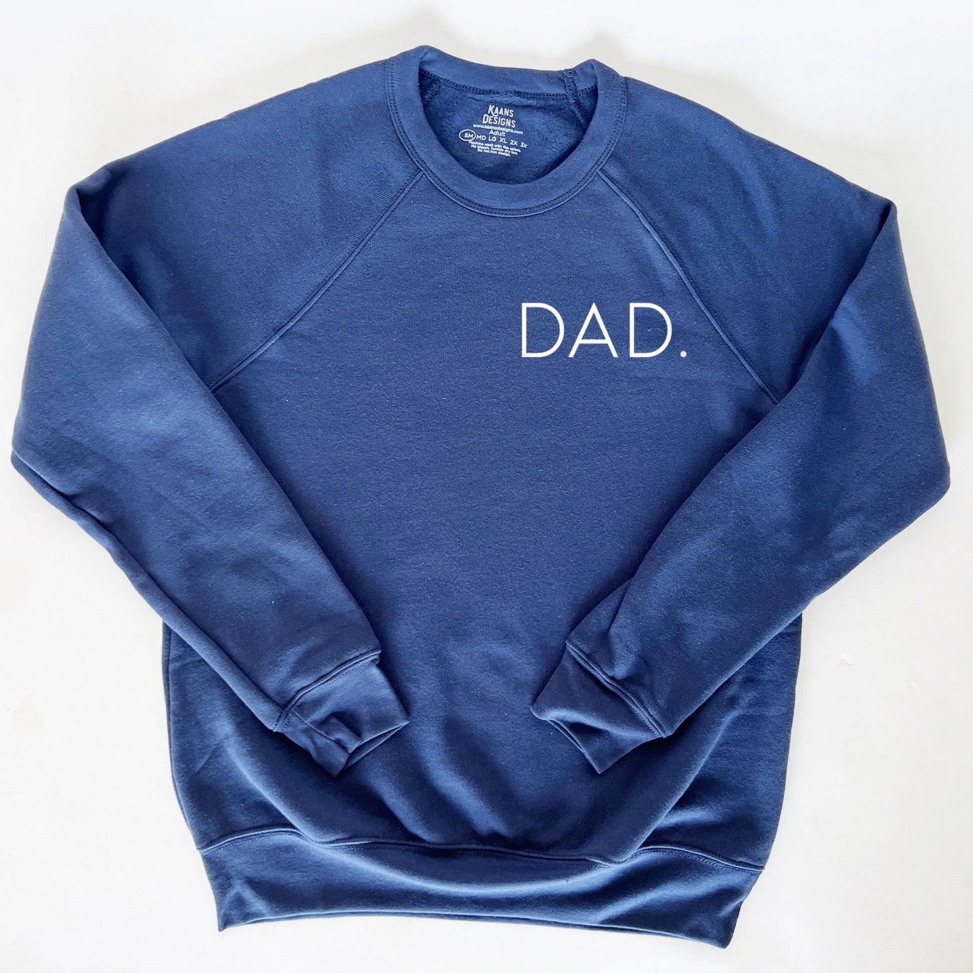 Dad - Pocket or Full Print - Navy Lightweight Sweatshirt