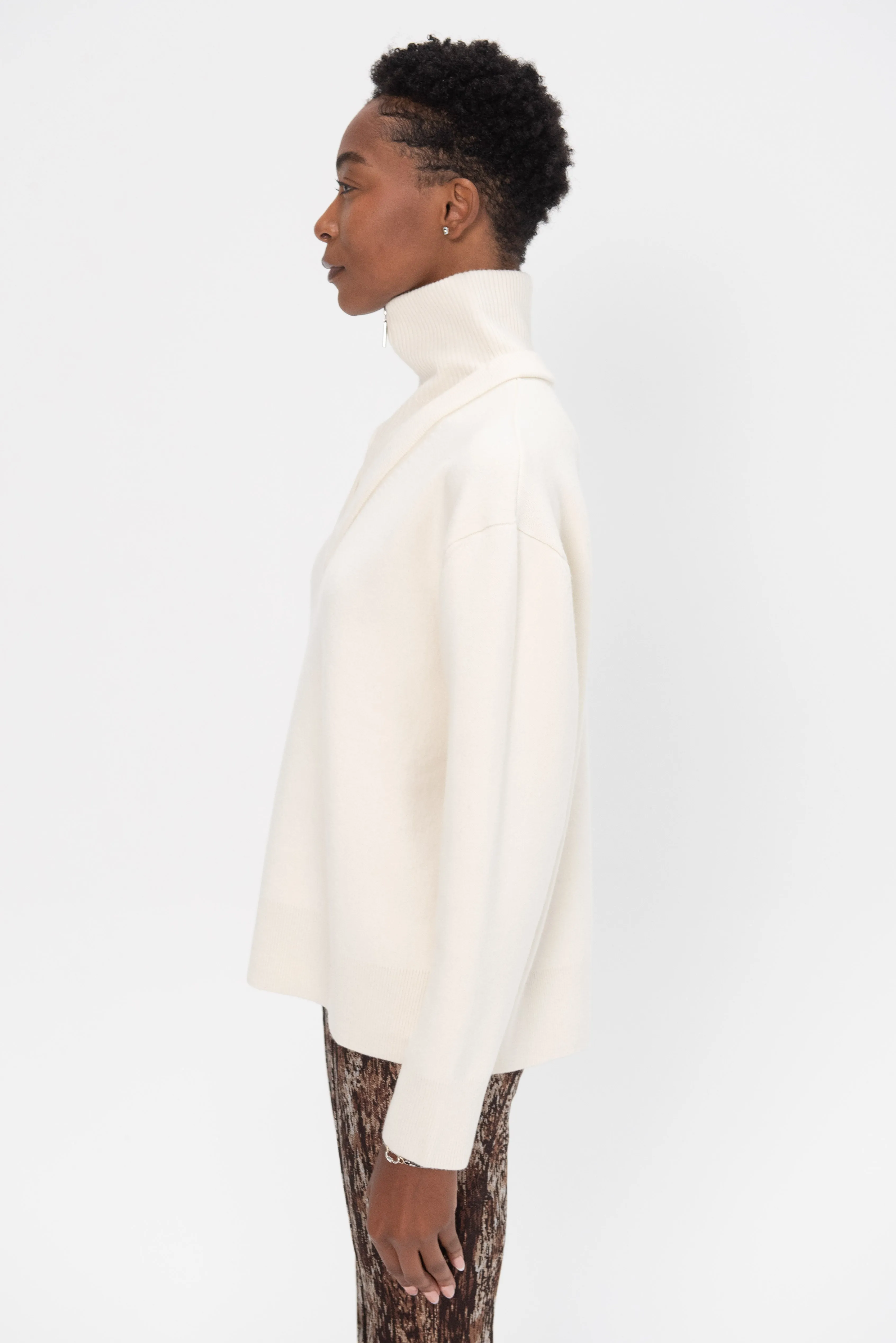 Double Layer Pullover, Ivory