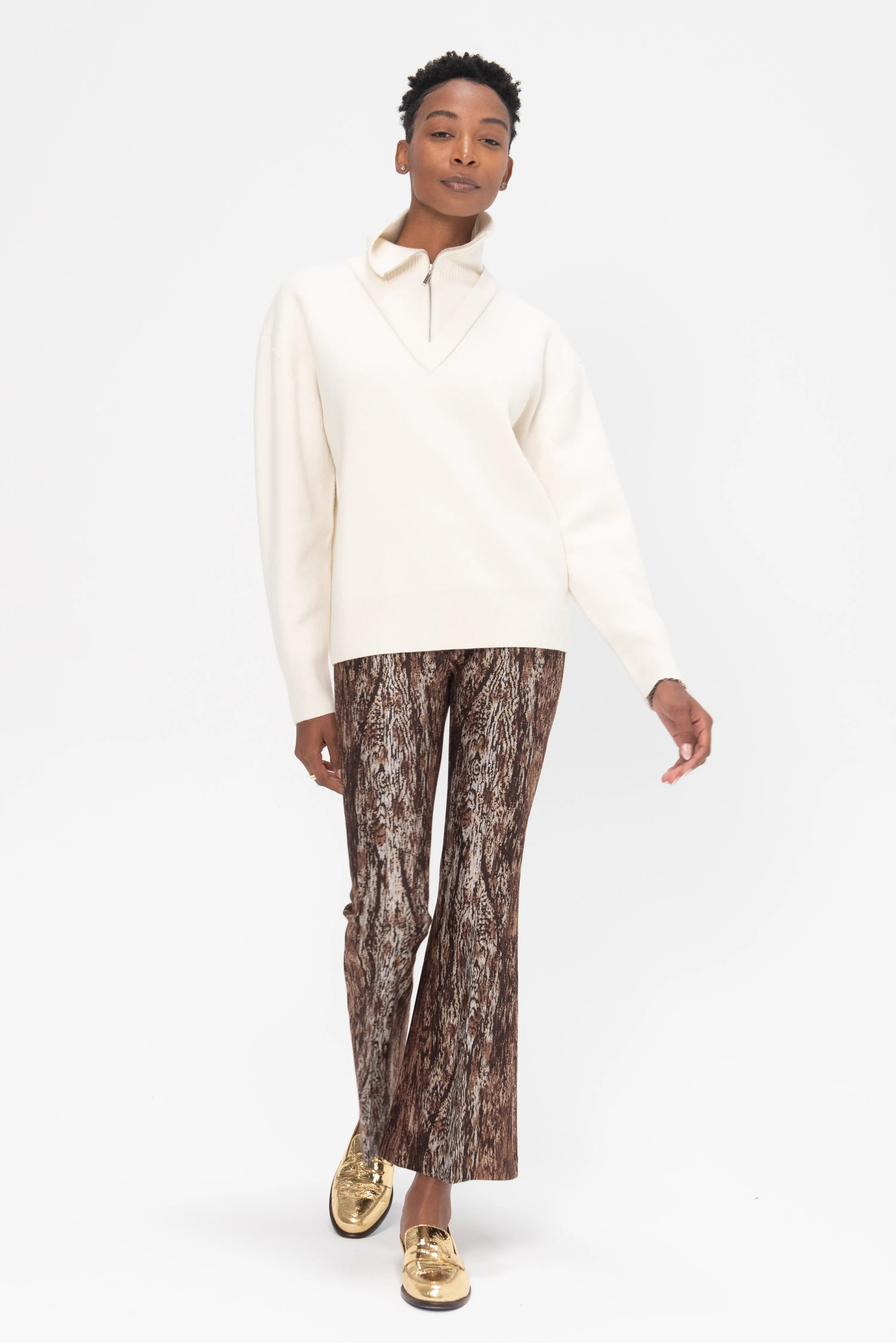 Double Layer Pullover, Ivory