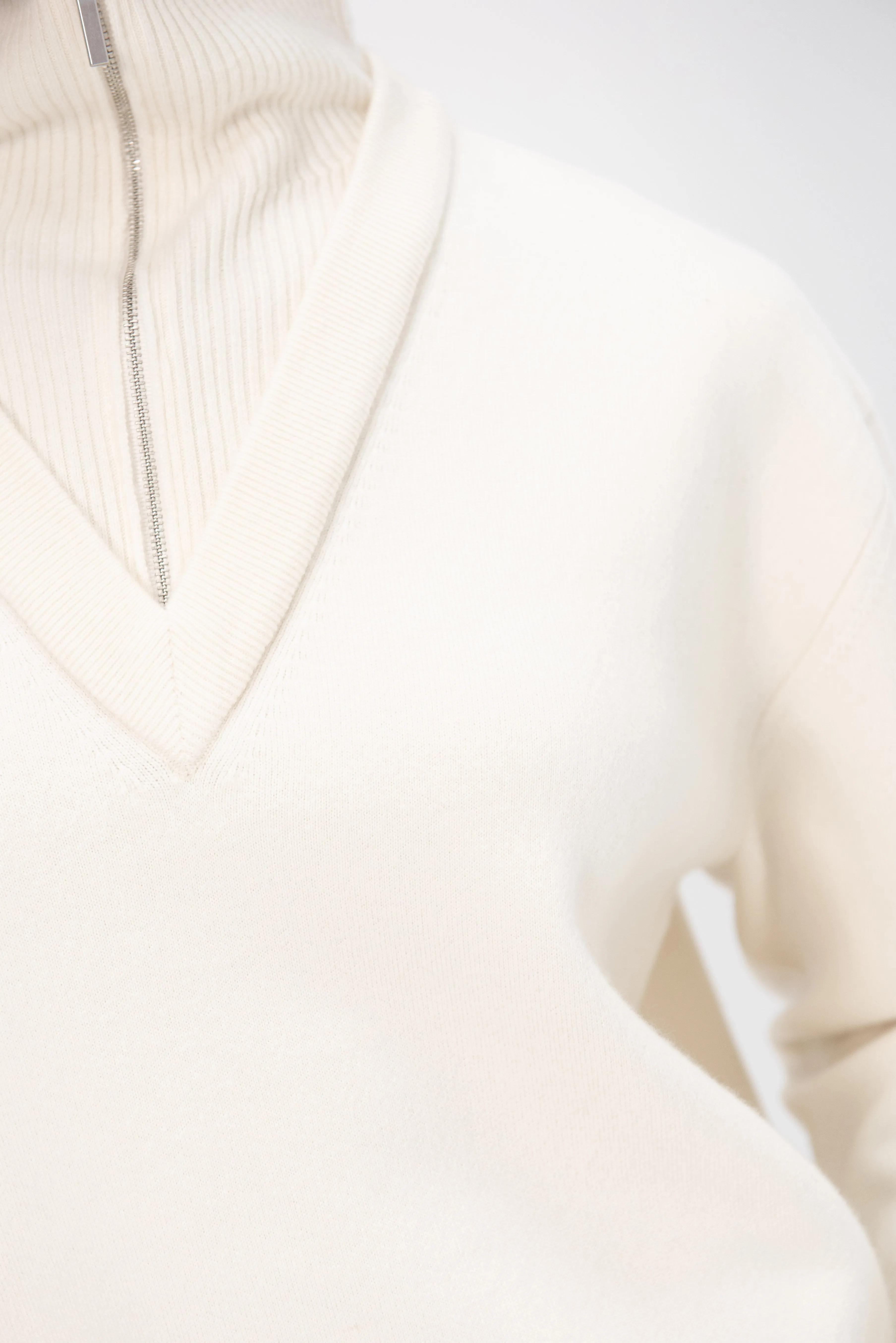 Double Layer Pullover, Ivory