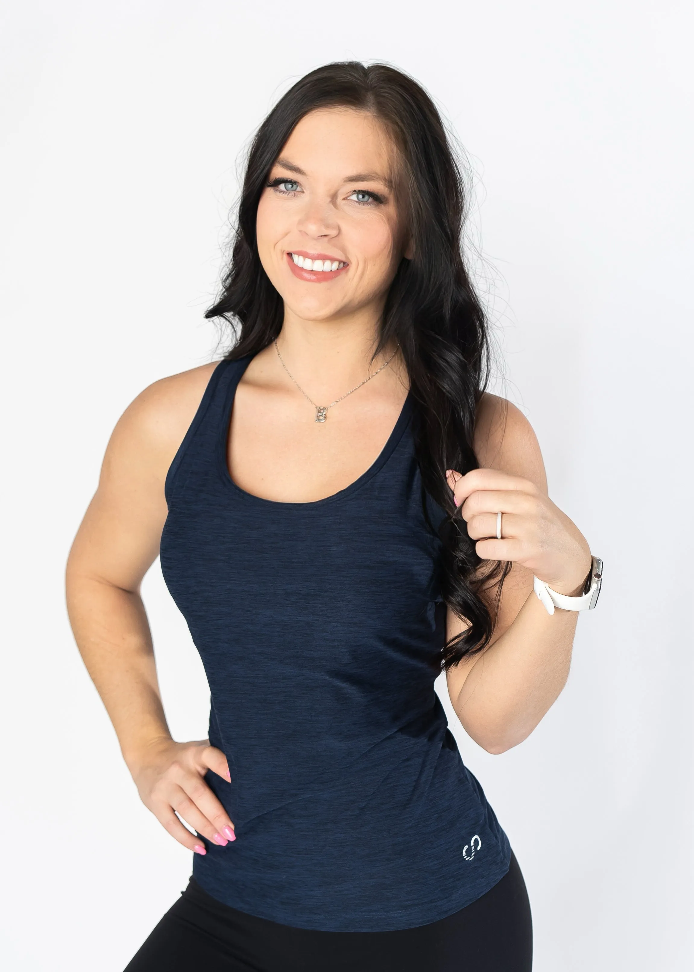 Dream Strappy Tank | Navy Blue