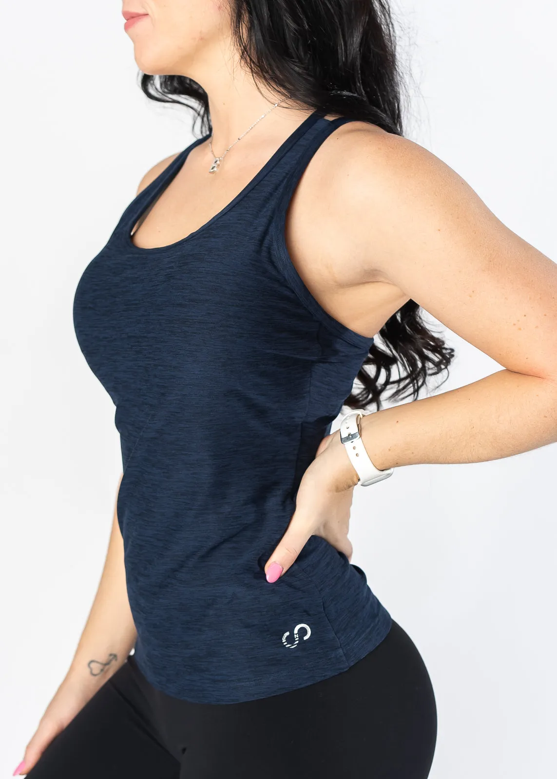 Dream Strappy Tank | Navy Blue