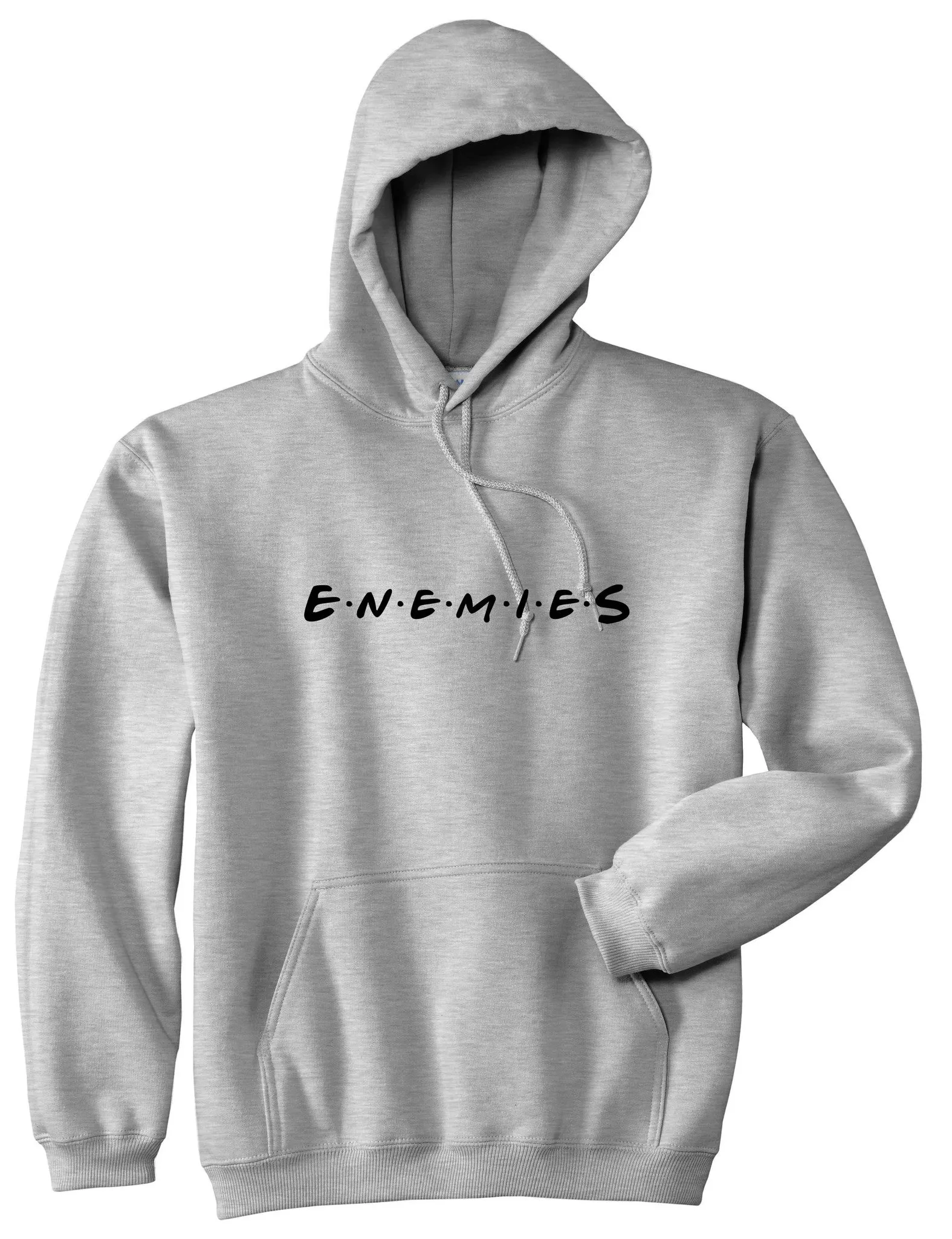 Enemies Friends Parody Pullover Hoodie