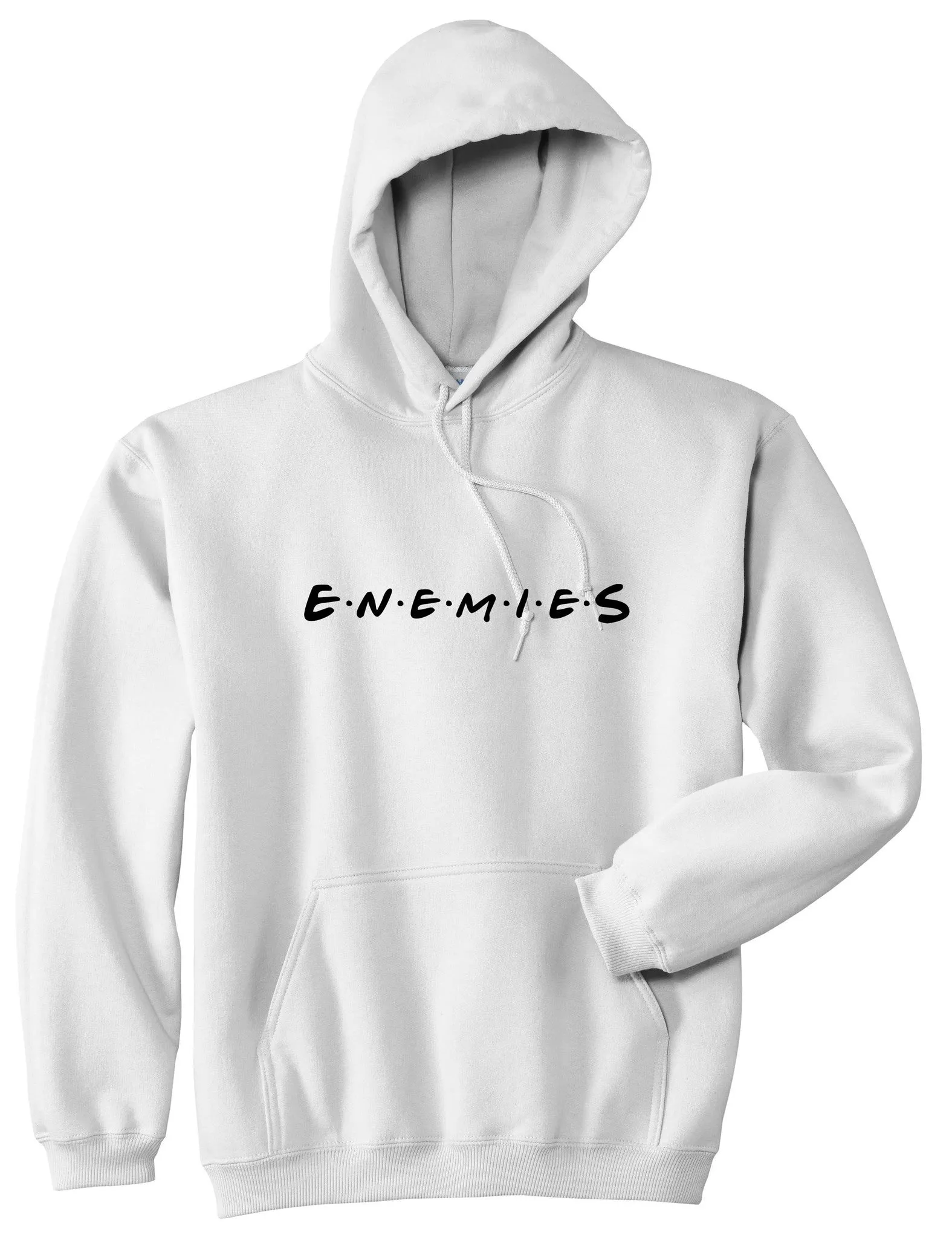 Enemies Friends Parody Pullover Hoodie