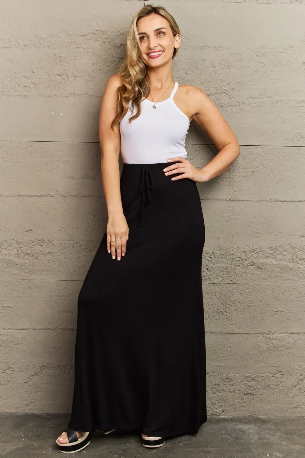 Flare Maxi Skirt