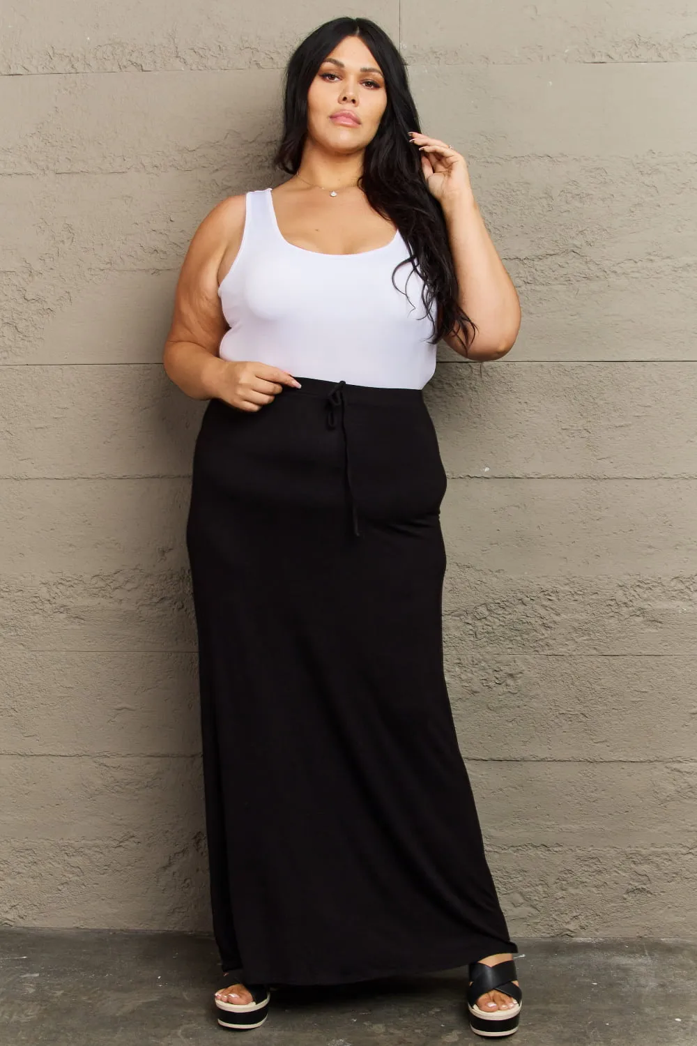 Flare Maxi Skirt