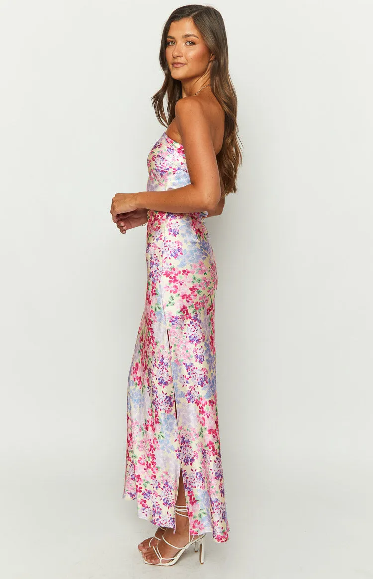 Genevieve Floral Print Maxi Skirt