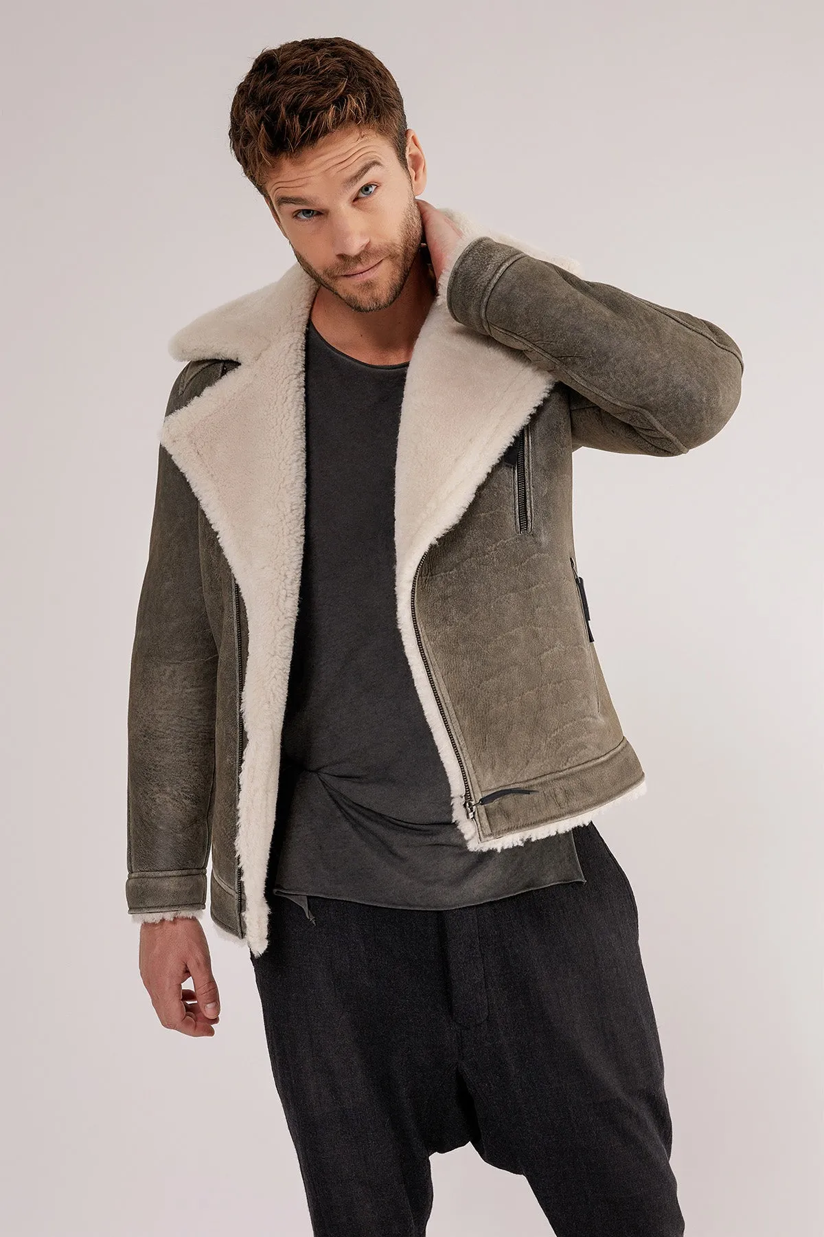 Green Shearling Jacket