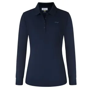 Greg Norman Pique Langarm-Poloshirt Damen