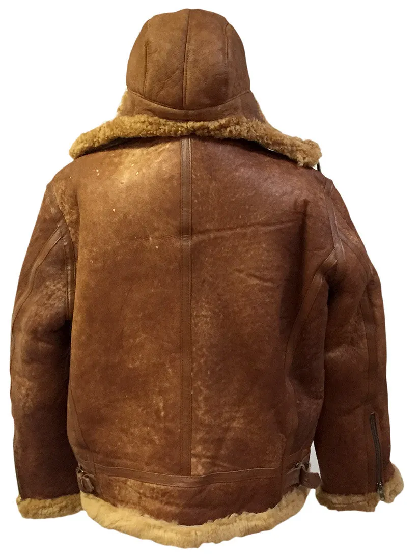 Jakewood - Shearling & Cow Racing Aviator Jacket