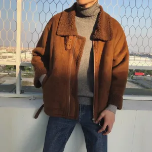 [Korean Style] Eason Shearling Biker Jacket