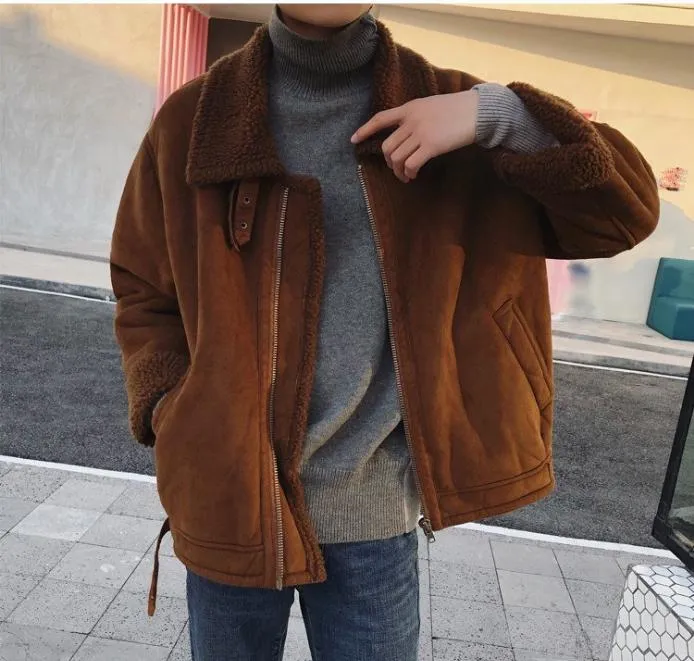 [Korean Style] Eason Shearling Biker Jacket