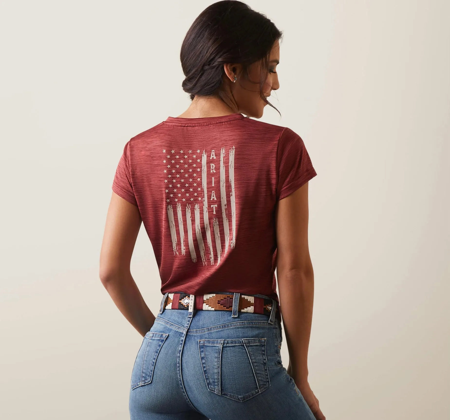 Laguna Patriot T-Shirt-POMEGRANATE