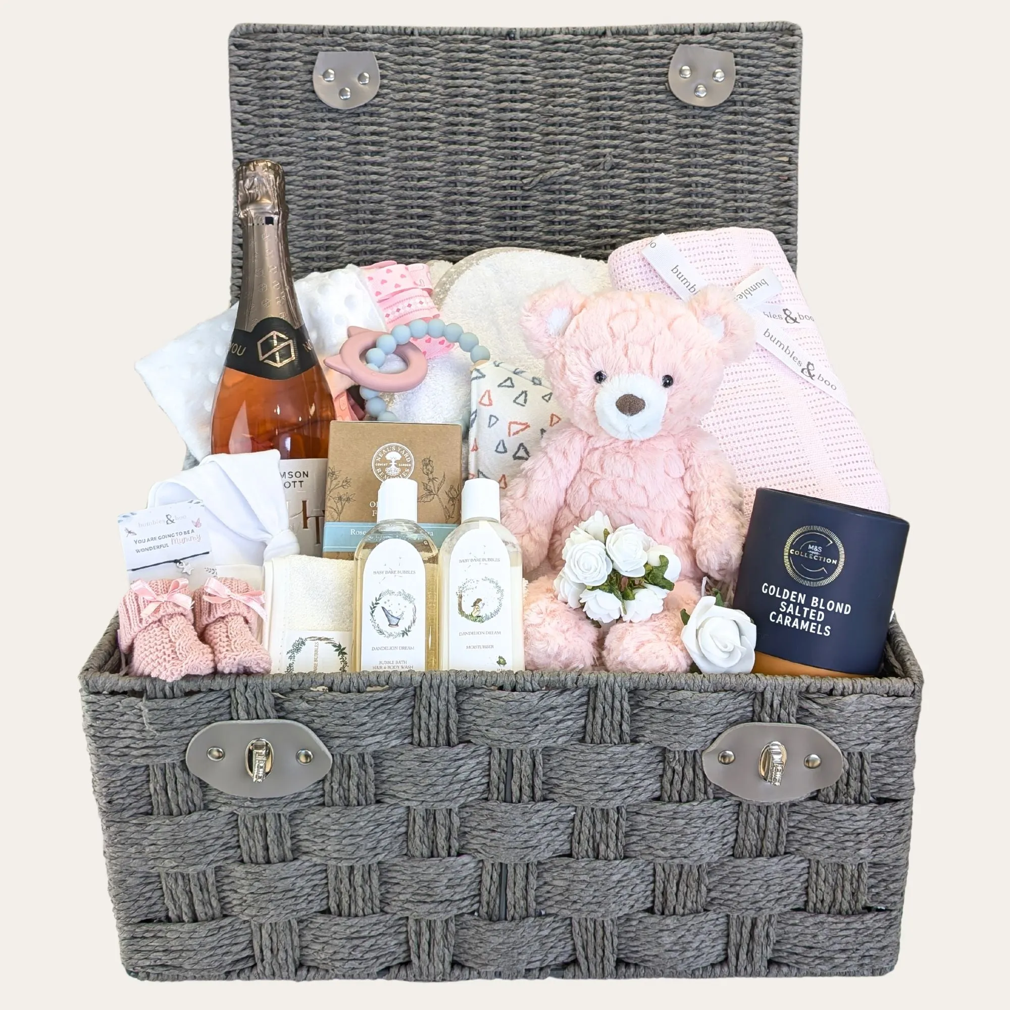 Large New Mum & Baby Gifts Hamper Marshmellow Dreams