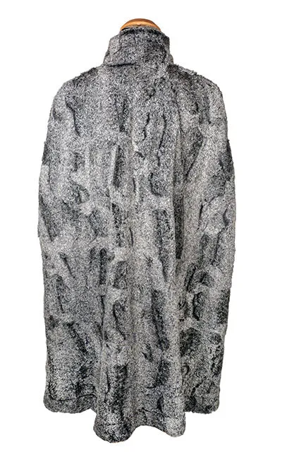 Long Cape - Luxury Faux Fur in Nimbus