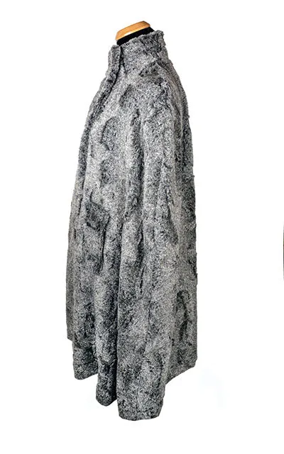 Long Cape - Luxury Faux Fur in Nimbus