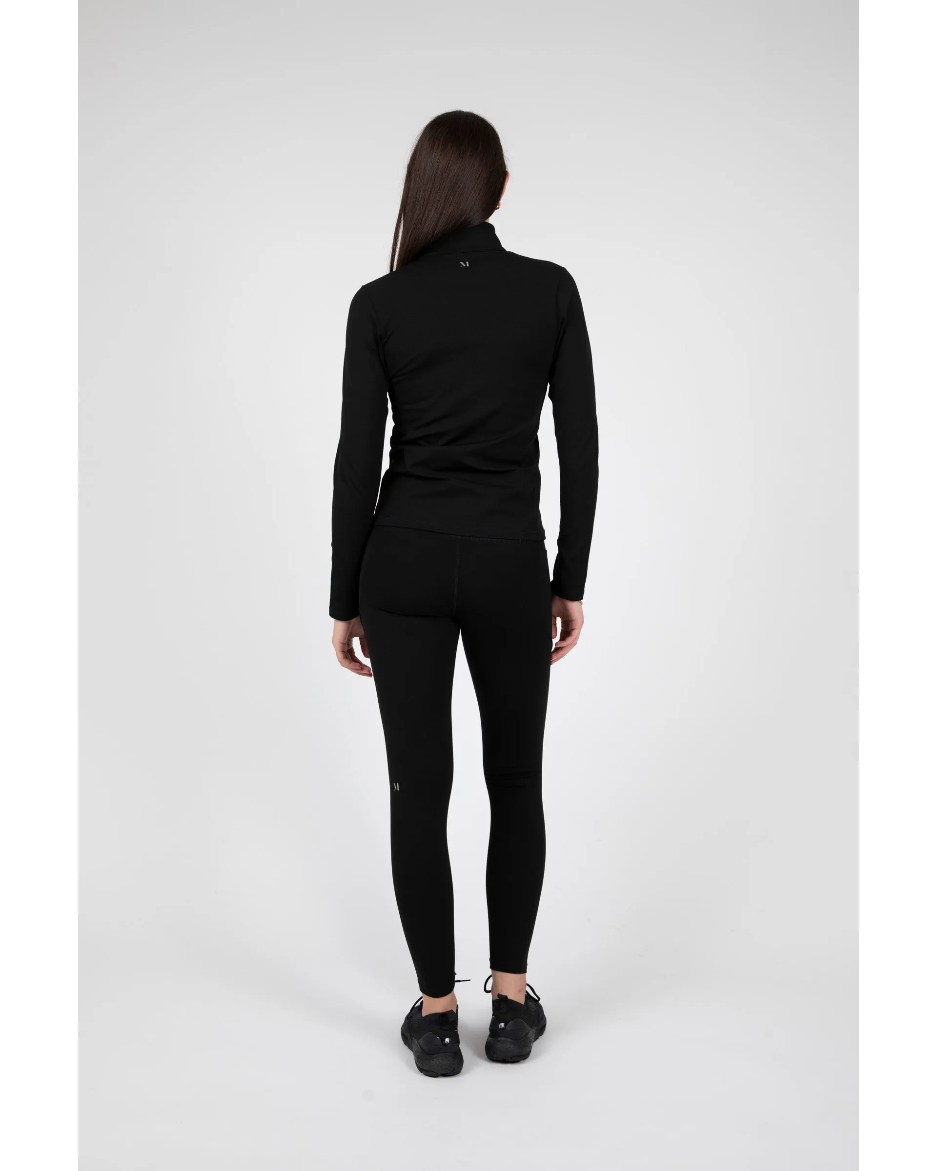 Marlow Active Thermo Fleece Full Zip Long Sleeve - Black