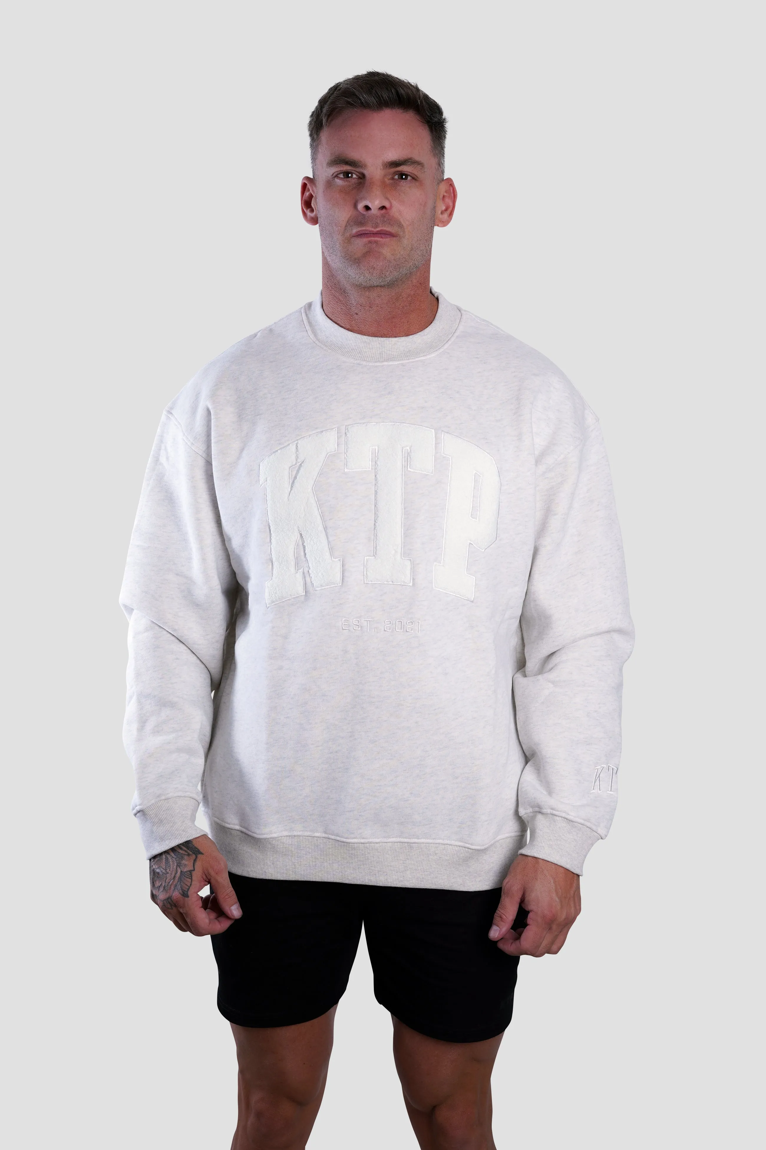 Men’s Season 1 Crew Neck Jumper - Light Grey