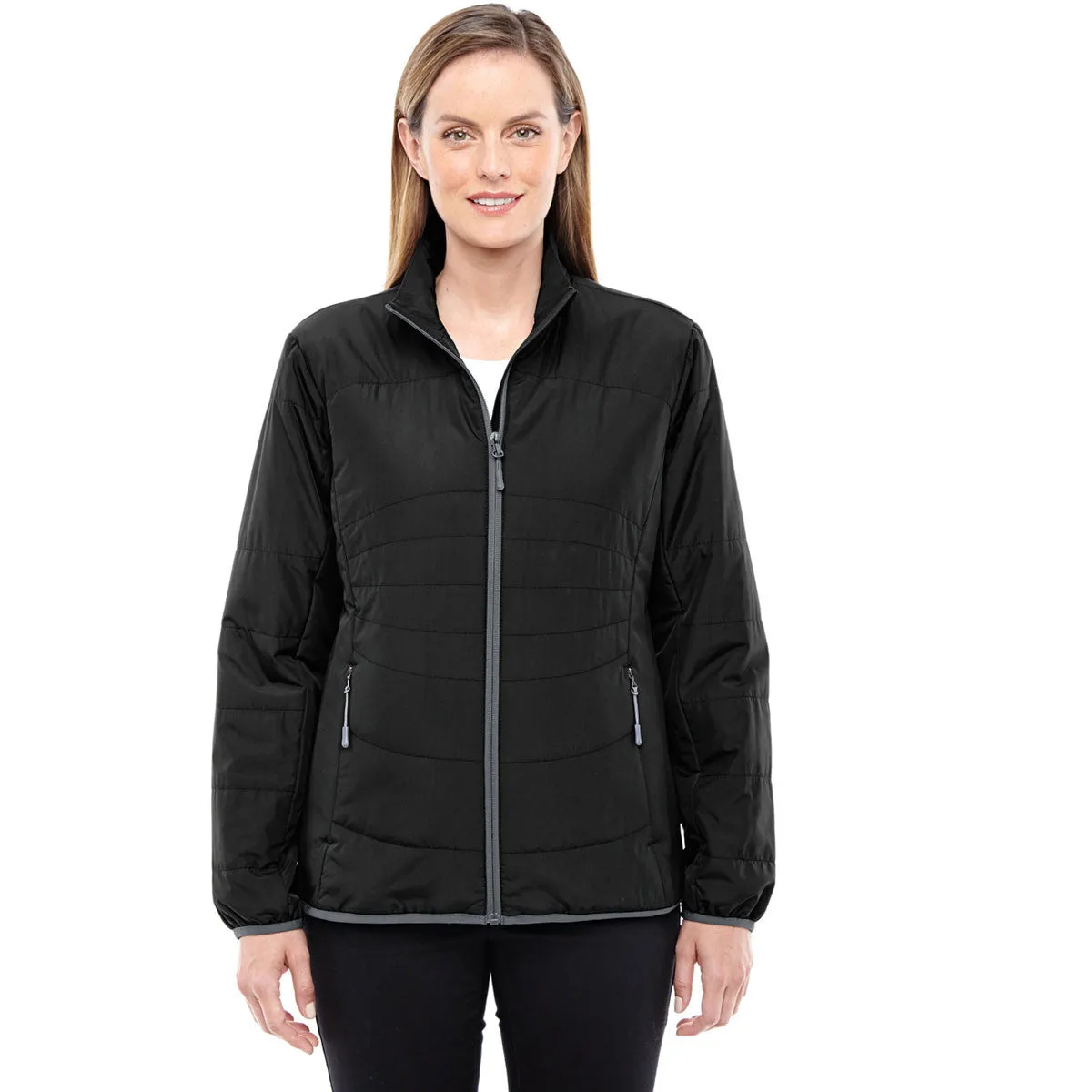 North End Women's Black/Graphite Insulated Packable Jacket