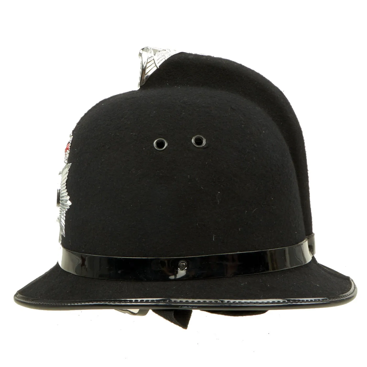 Original British Comb Top Derbyshire Constabulary Bobby Helmet - Formerly Part the Yeoman Warder’s Club Collection