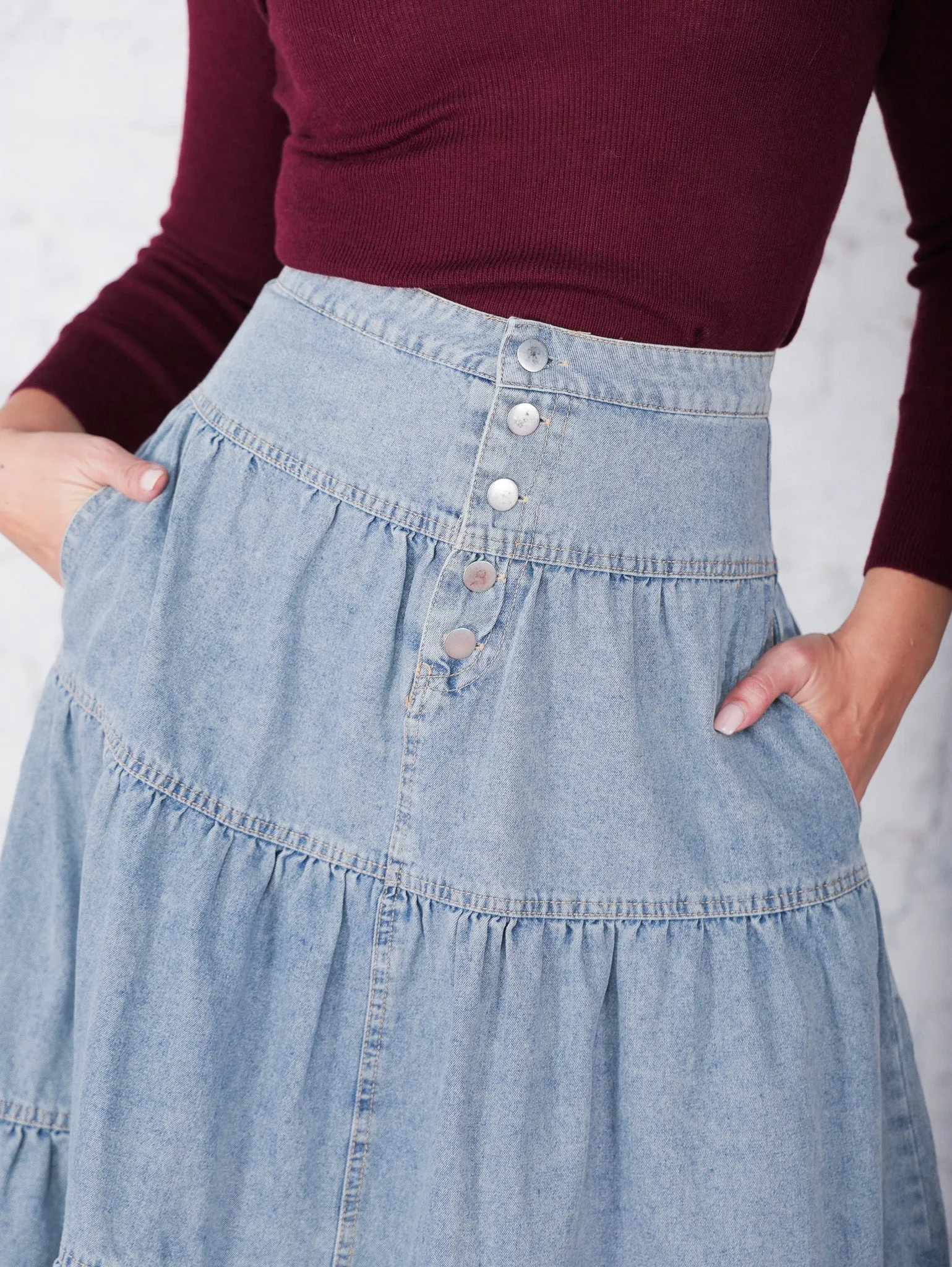 Perry Denim Maxi Skirt