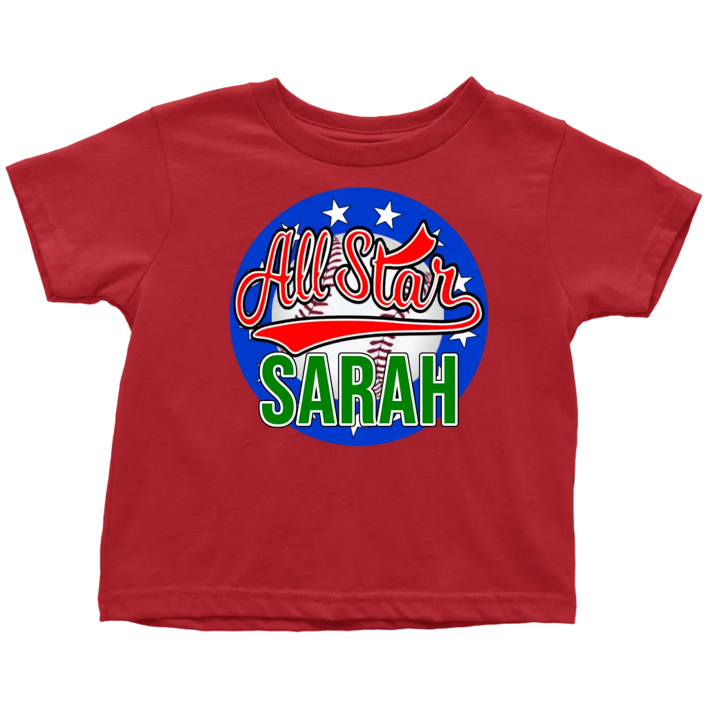 SARAH ALL STAR TODDLER T-SHIRT FOR SARAH