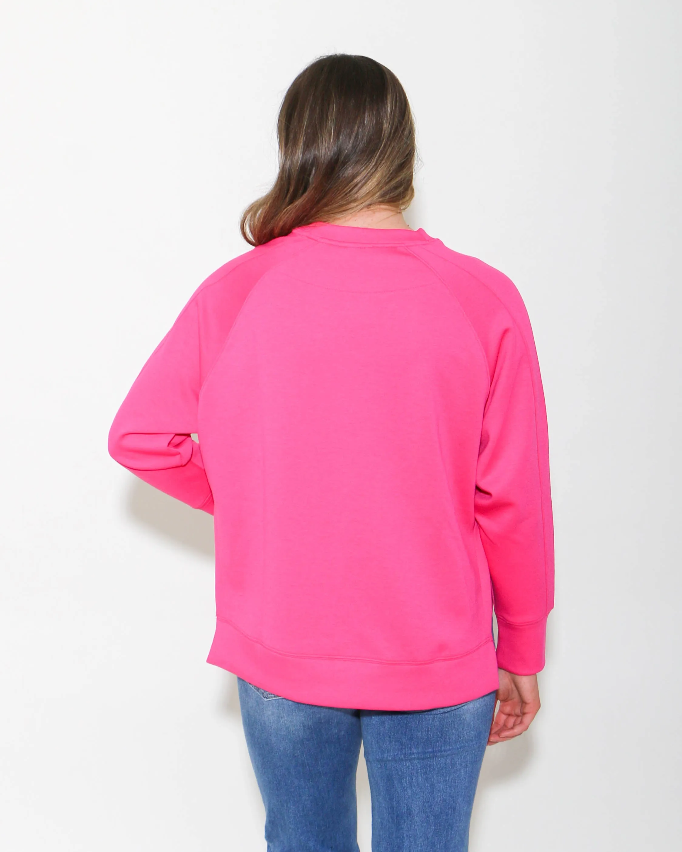 SCUBA ROUND NECK PULLOVER IN PINK