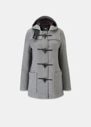 Short Slim Fit Duffle Coat Silver