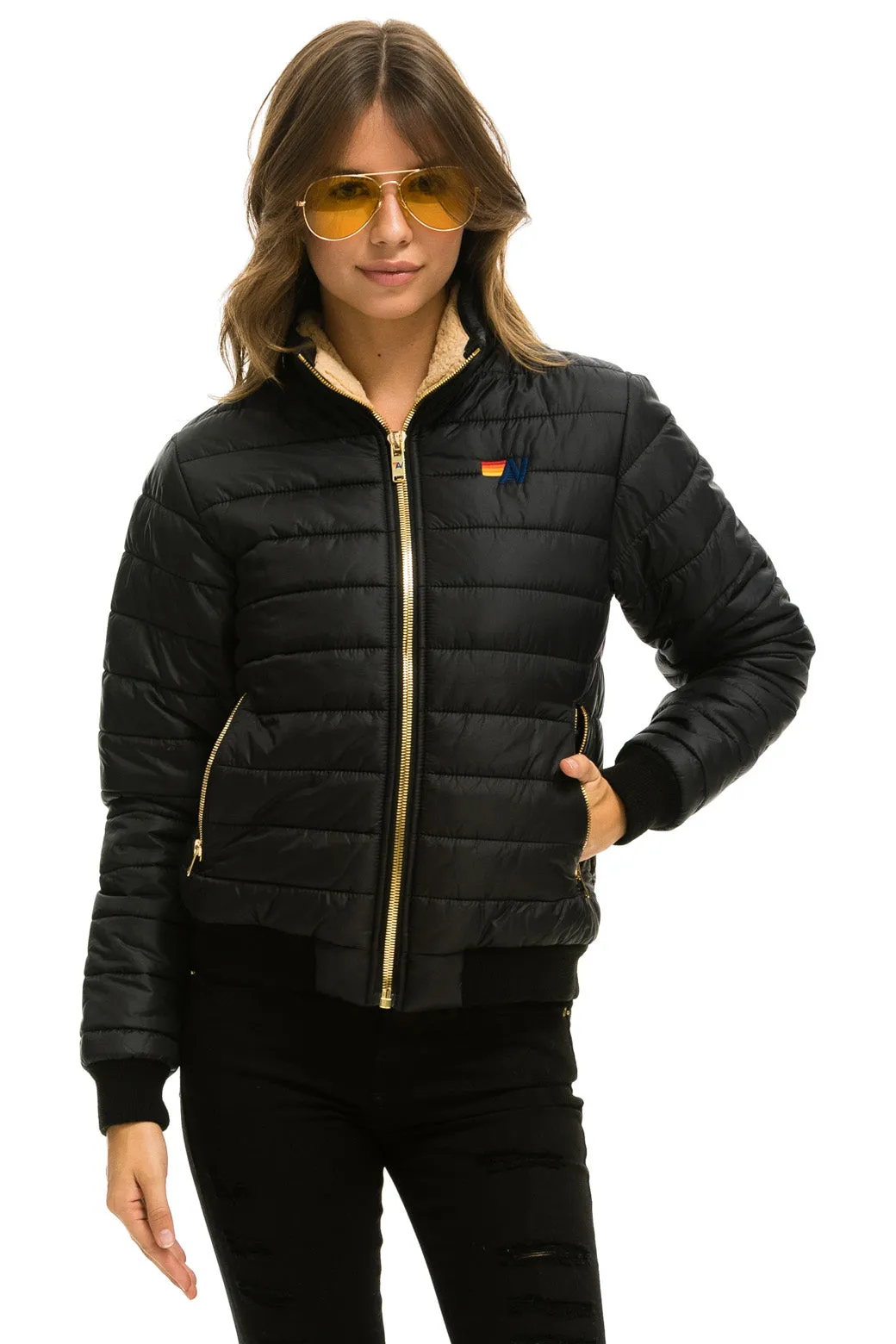 SUNBURST JACKET - GLOSSY BLACK