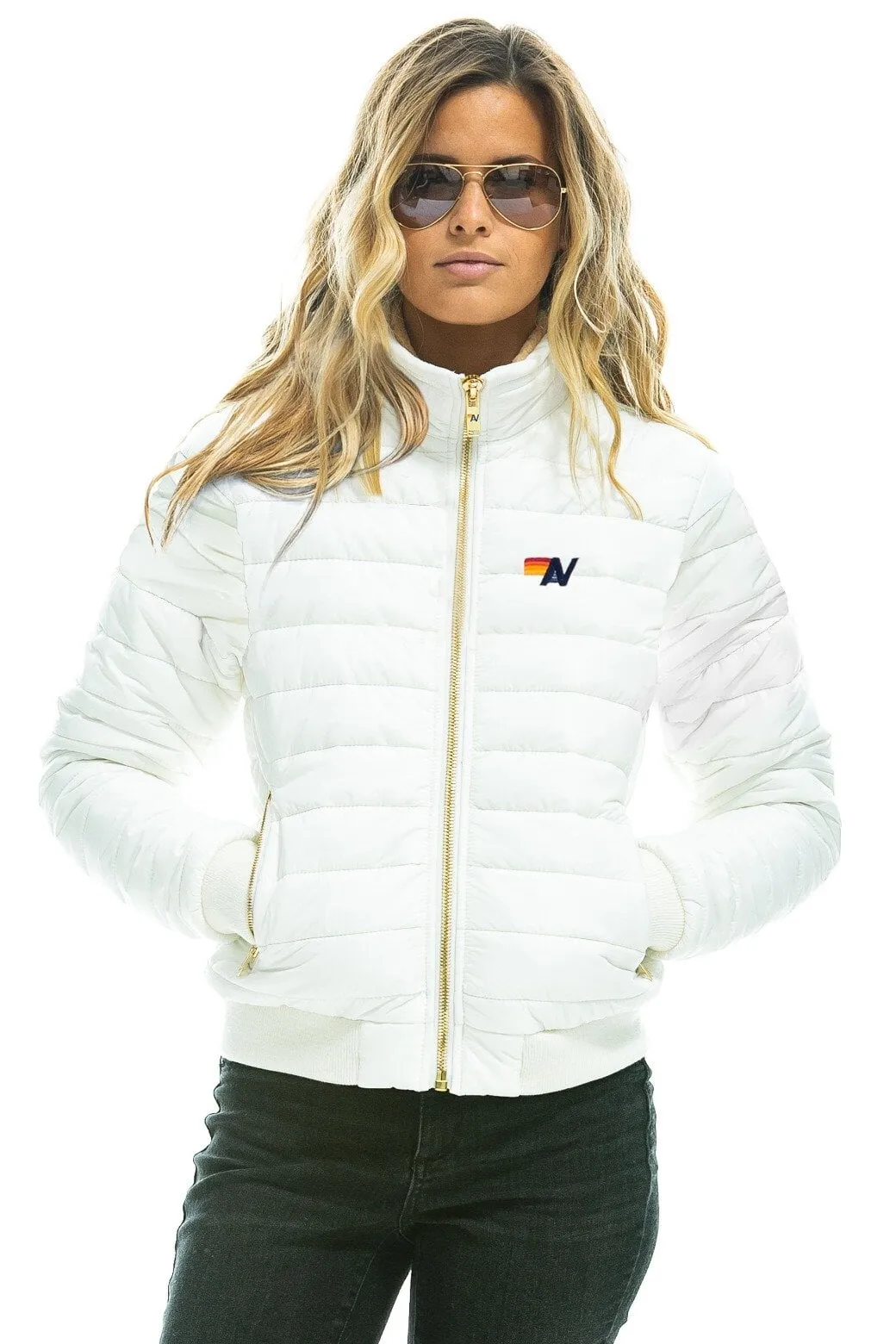 SUNBURST JACKET - GLOSSY WHITE