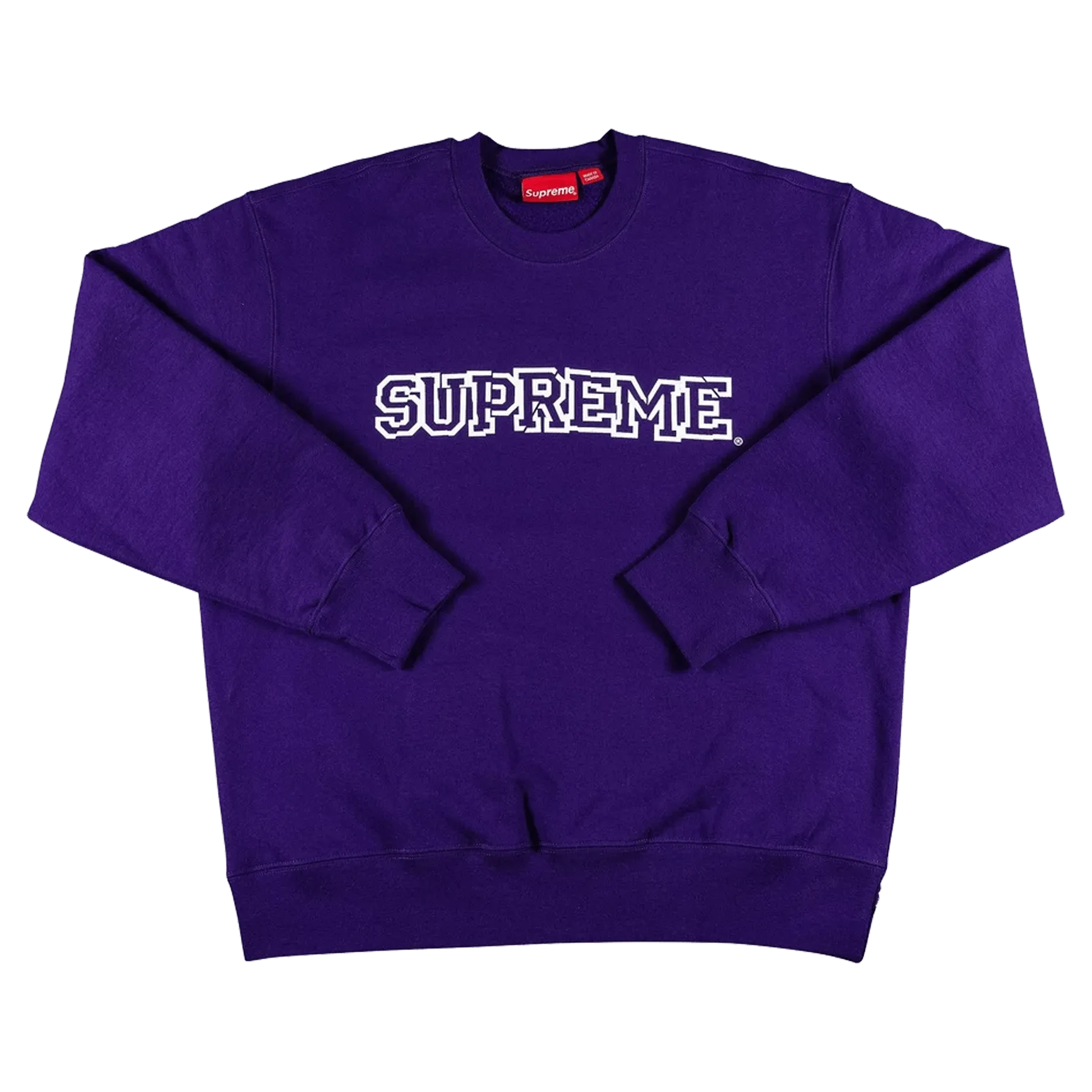 Supreme Shattered Logo Crewneck 'Purple'