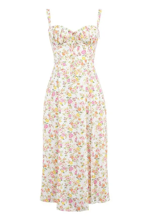 Taylor Bodycon Day Midi Dress - Flamingo Pink