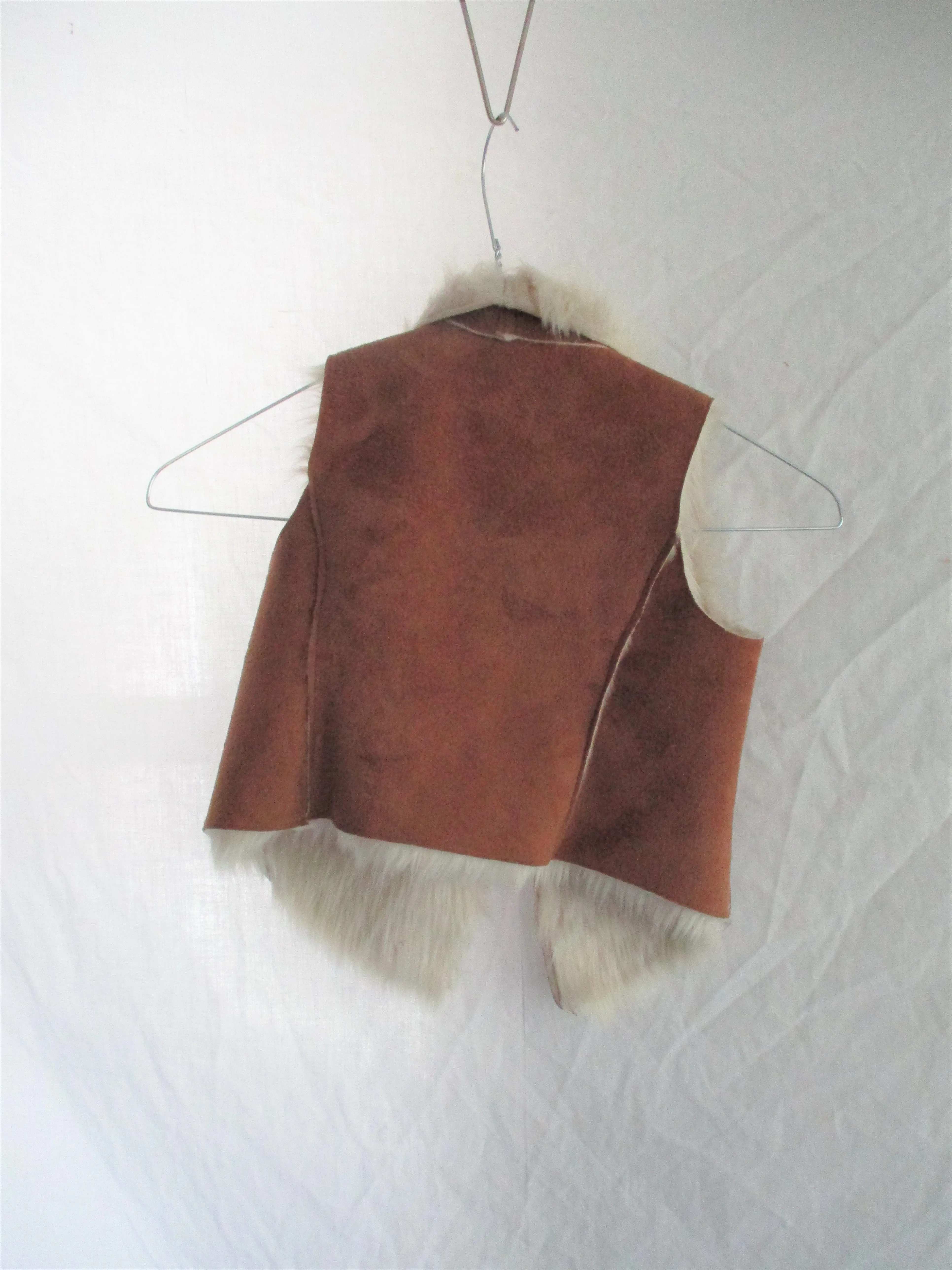 Toddler Baby Infant KARDASHIAN KIDS Faux Fur VEST JACKET Coat Parka 18M BROWN Boho