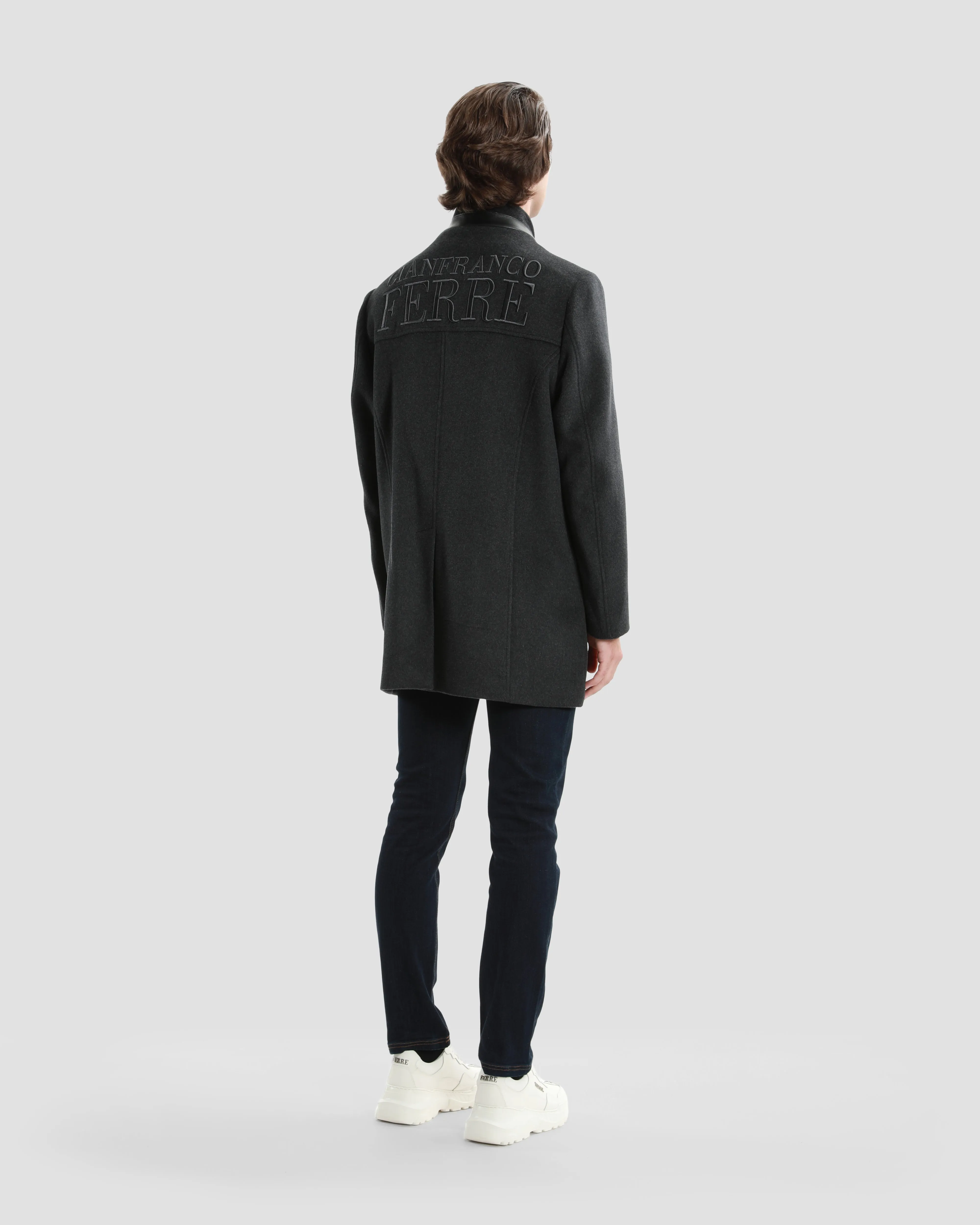 Two-Fastened Embroidered Coat