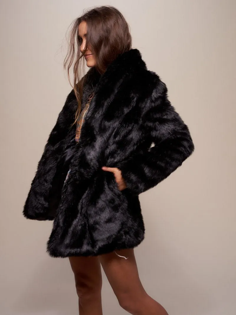 Women's Faux Fur Coat | Black Panther