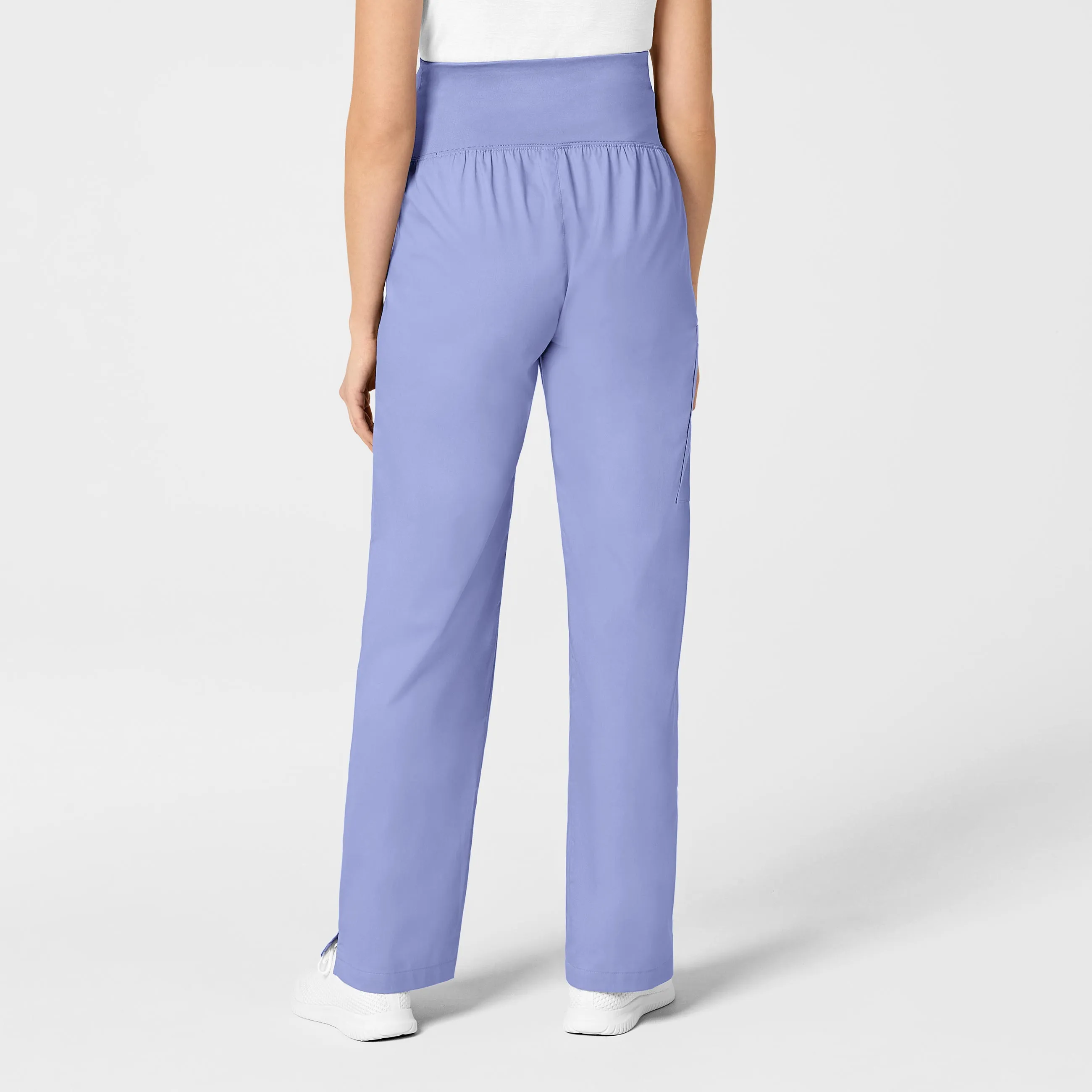 WonderWORK Maternity Cargo Scrub Pant - Ceil Blue